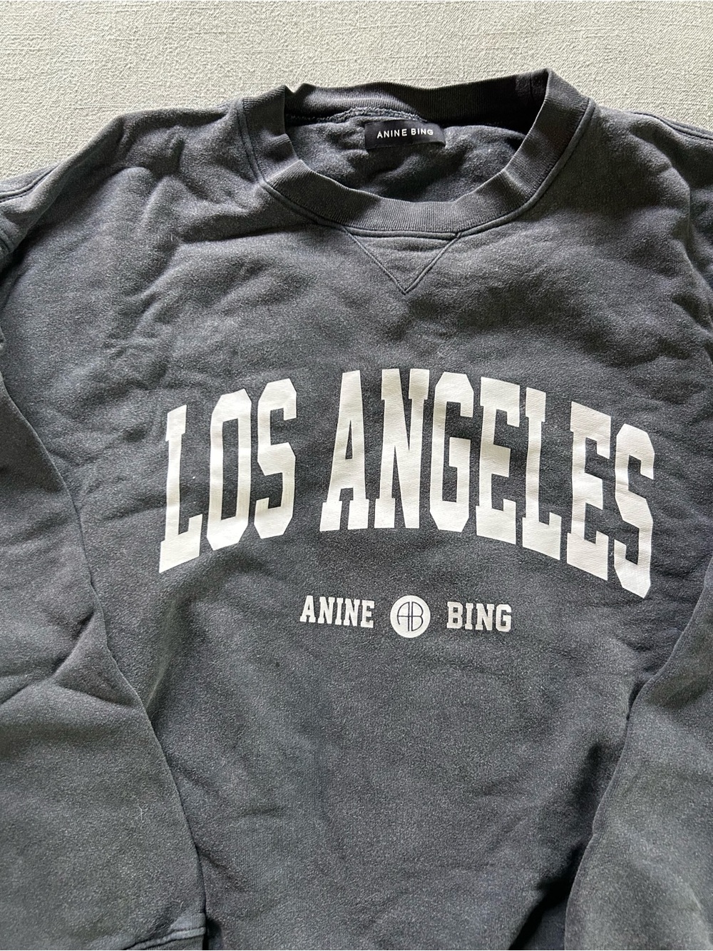 Anine Bing Los Angeles Sweatshirt (crewneck in grey)